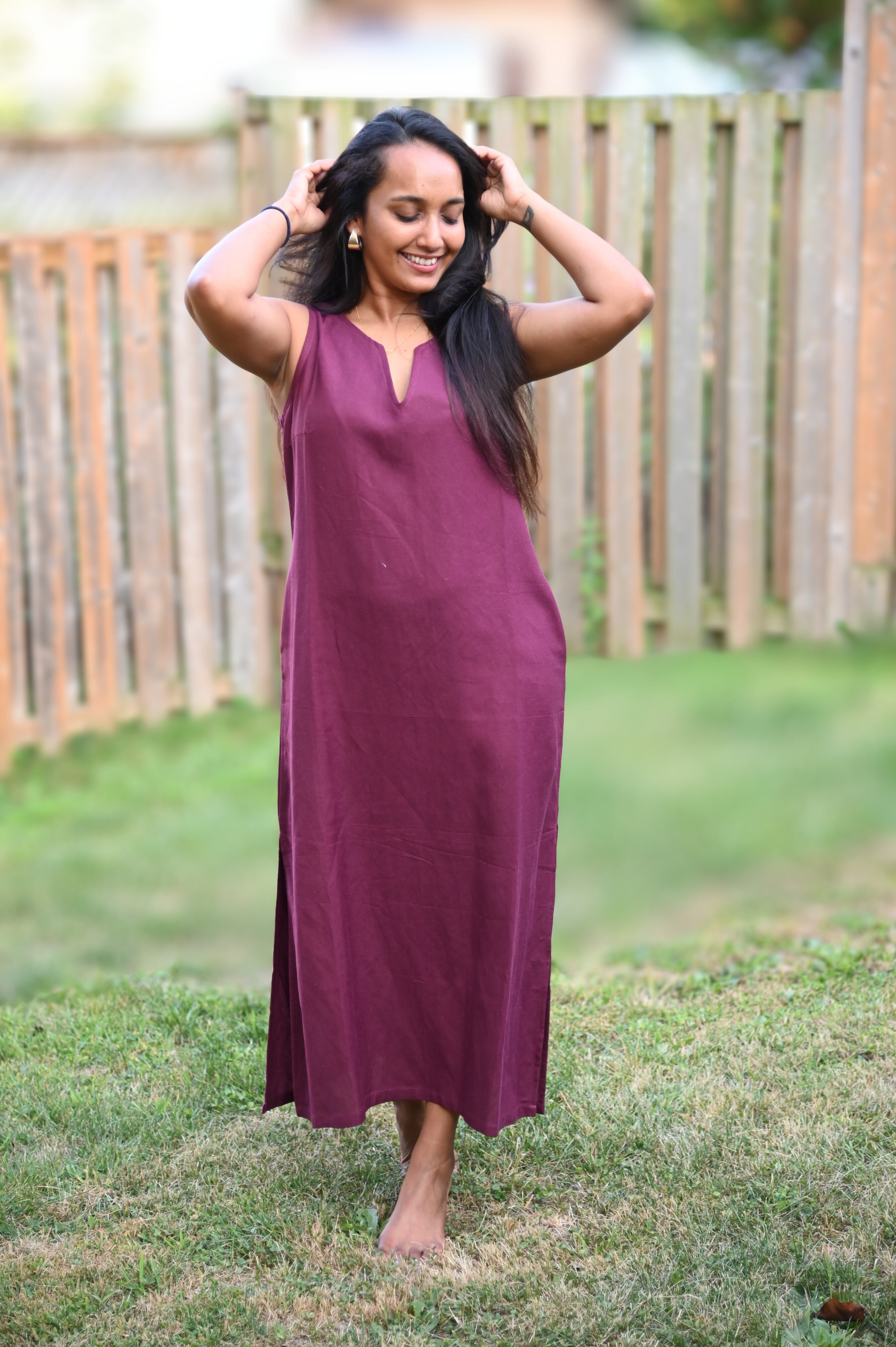 Purple Long Dress