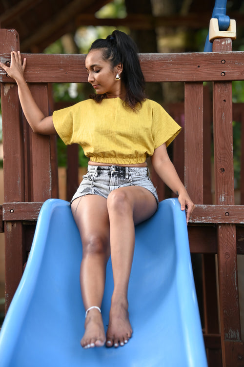 Yellow Crop Top