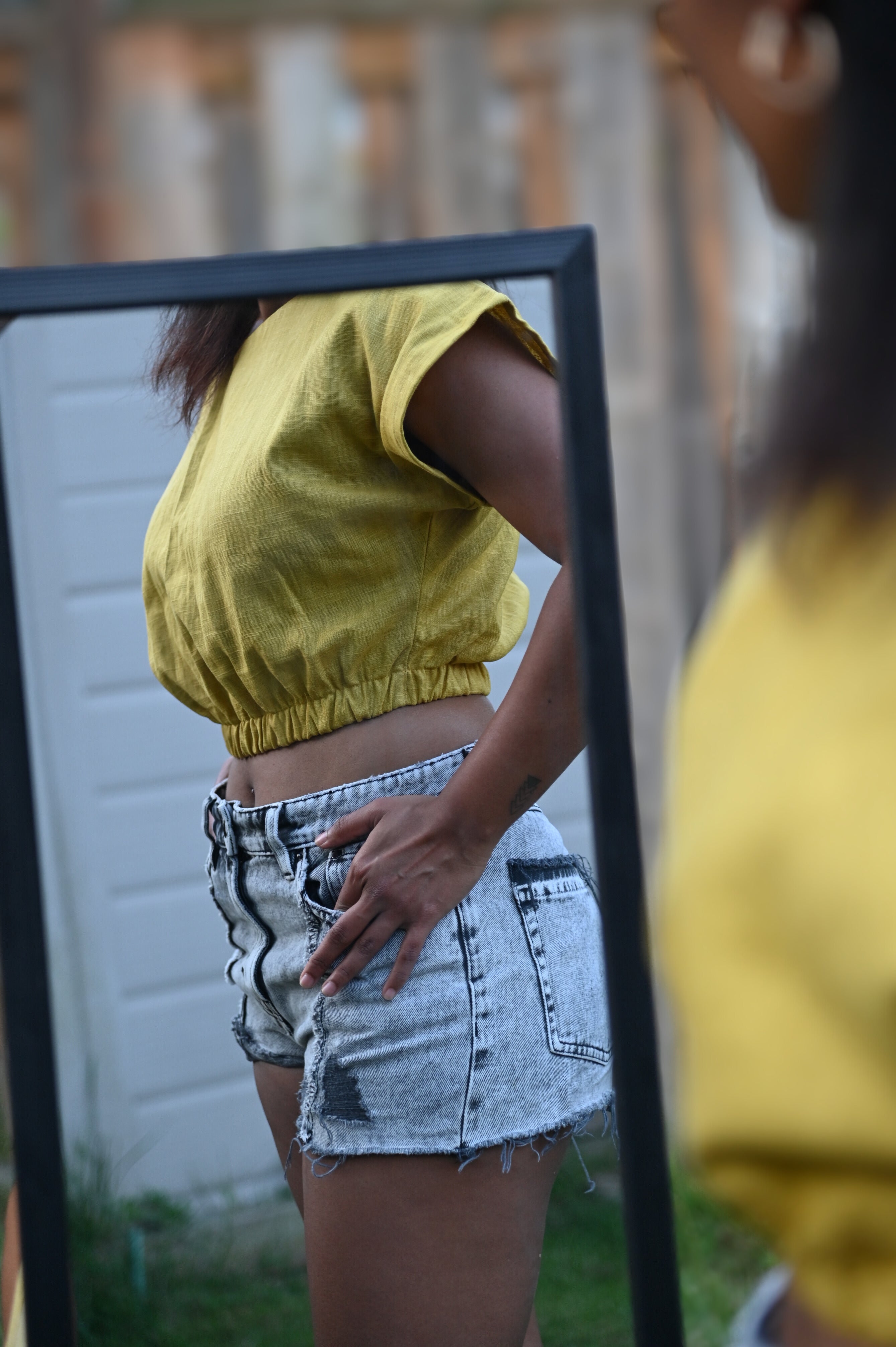 Yellow Crop Top