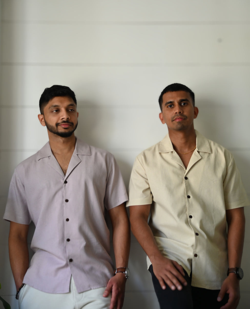 Relaxed Linen Revere Collar Shirt